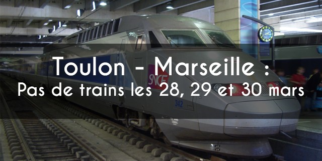 Trains weekend Toulon Marseille