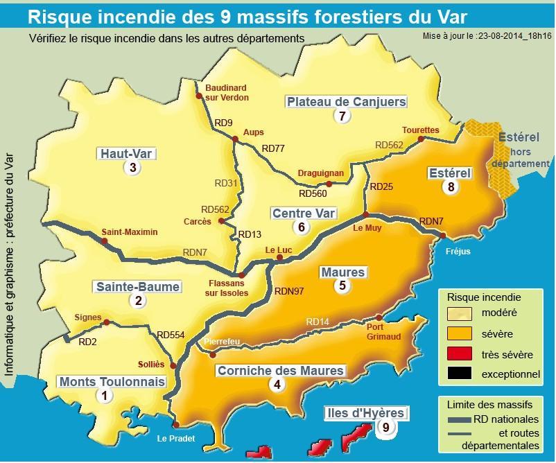 Risque incendie Var