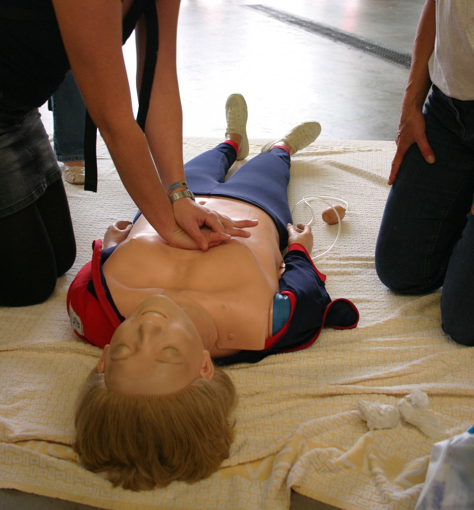 Premiers secours séance de formation