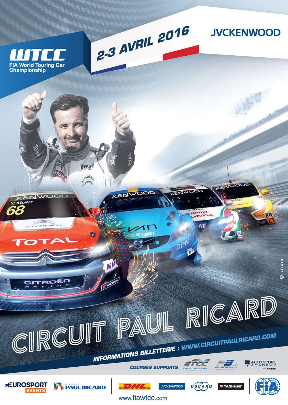 Affiche WTCC Circuit Paul Ricard